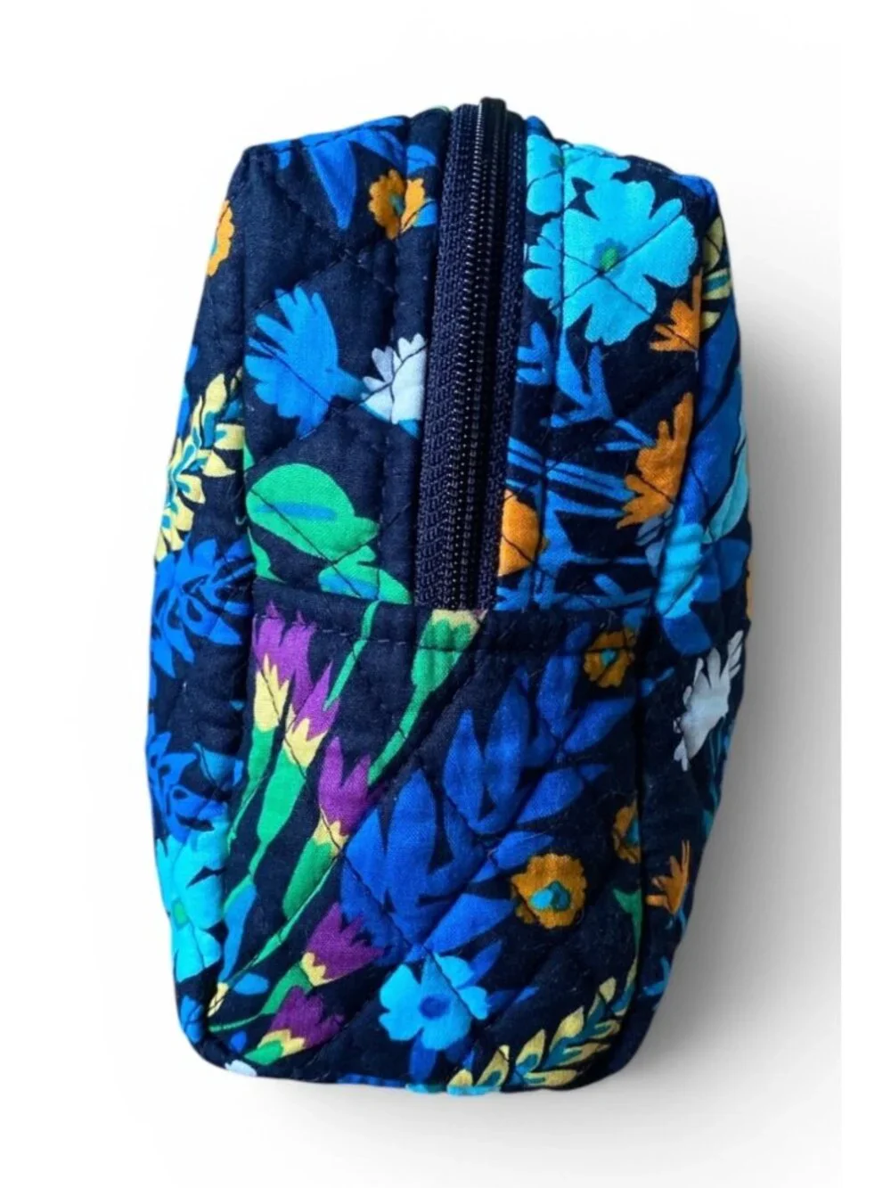 Vera Bradley Large Cosmetic Bag in Midnight Blues NEW With Tags - Picture 3 of 4